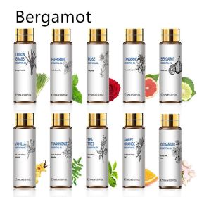 Plant Aromatherapy Essential Oil 10ml Lavender Rose Tea Tree (Option: Bergamot-10ml)