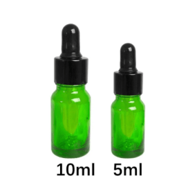 5/10ml Glass Dropper Bottles (Option: Green-5ML)